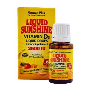 nature's plus vitamin d3 liquid drops 橙子味(natures)