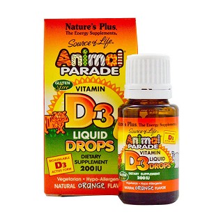 nature's plus 生命之源 维生素d3口服液 天然橙味 200iu(25ml)
