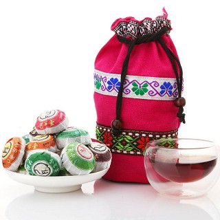 艺福堂 云南普洱熟茶 6味小沱茶(21粒)