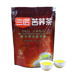 三匠 黑苦荞茶 全胚芽茶 袋装 焦香型(100g)