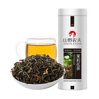 山野农夫 浓香型茉莉花茶叶(80g)
