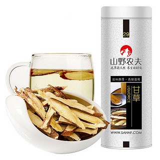 山野农夫 斜切甘草片 甘草茶(80g)