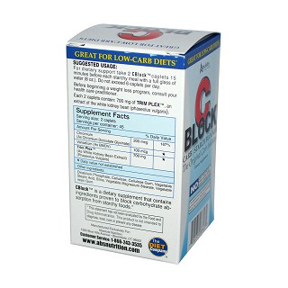 absolute nutrition cblock囊片 碳水化合物 淀粉阻断剂(absolute)
