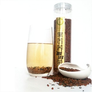 美食地图 全胚黑苦荞普洱茶(400克)