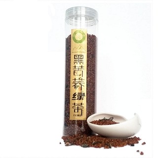 美食地图 全胚黑苦荞绿茶(200克)