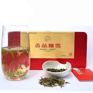 美食地图 贡品飘雪 茉莉花茶(蜀名春)