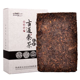麦粒香 古道秦茶 金花茯砖黑茶(西乡县巴山荞园)