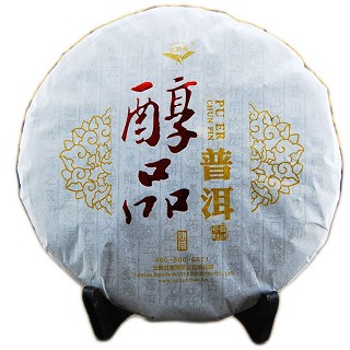 吉顺号 醇品普洱熟茶饼 457克装(吉顺号)