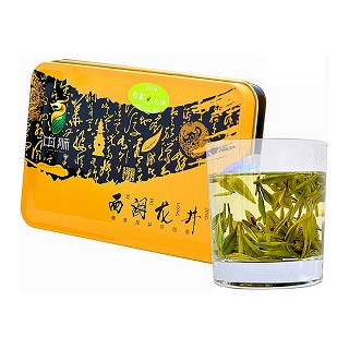 中狮 西湖龙井 一级茶 小黄铁盒装(20g)