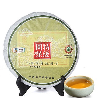 中茶牌 特级圆茶 洱茶生茶(300g)