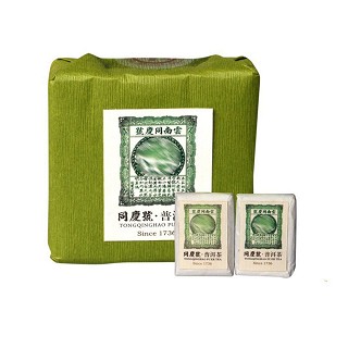 同庆号 绿印巧意礼盒 普洱生砖(132克)