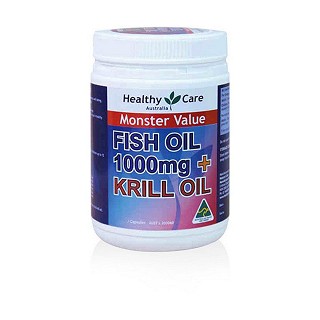 healthy care 深海鱼油+ 磷虾油胶囊(澳洲healthy care)