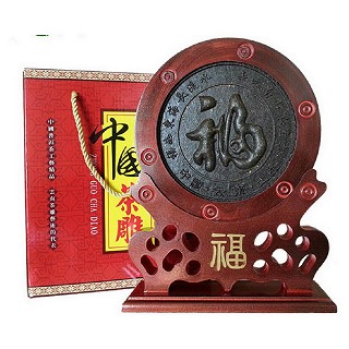 滇湘 工艺茶雕摆件 普洱生茶饼(福配茶马古道 小号饼)