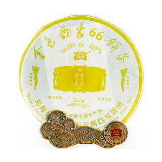 大益 普洱茶 2006年金色韵象青饼(大益)