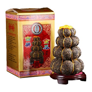 九雁 吉祥金瓜贡茶 普洱生茶(雁道)