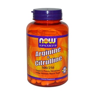 now foods 500/250精氨酸和瓜氨酸胶囊(now)