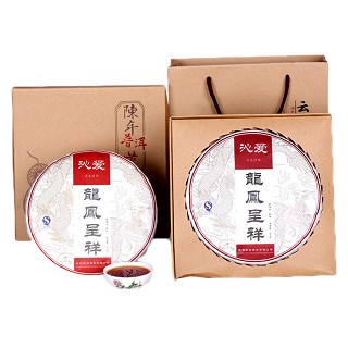 沁爱 普洱熟茶 龙凤呈祥七子饼(新购)
