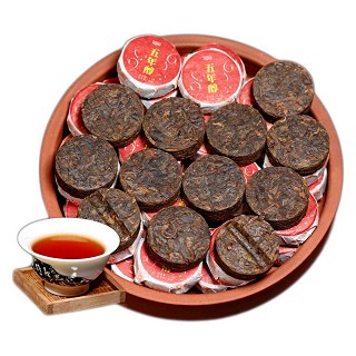 沁爱 普洱熟茶 五年醇玉饼小沱茶(新购)