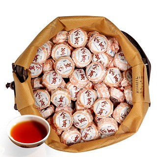 沁爱 六年原料金芽沱 普洱小沱茶熟茶(新购)