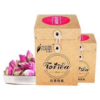 女王陛下 重瓣红玫瑰花草茶(一杯茶)