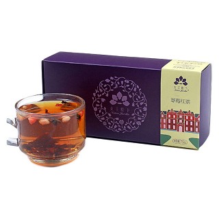 女王陛下 草莓花果粒茶(一杯茶)