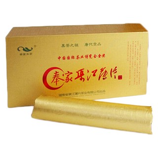 渠江薄片 新化黑茶 湖南特产(精品黄盒)