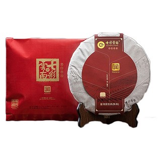 七彩云南 普洱茶 熟茶 润熟饼(昆明七彩庆沣祥)