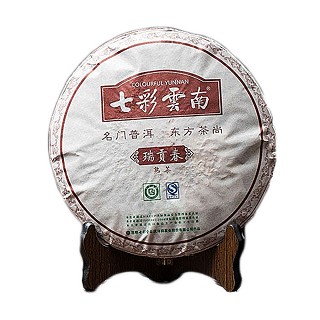 七彩云南 瑞贡春茶叶 普洱茶熟茶(昆明七彩庆沣祥)