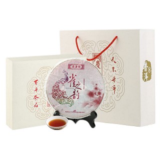 七彩云南 普洱熟茶饼(雀之韵礼盒装)