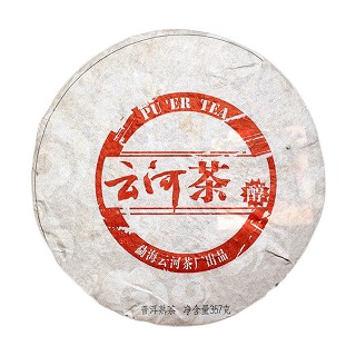 普育 云河茶醇 普洱熟茶饼(云河)
