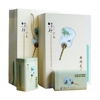 仁牌茶叶 明前一级绿茶 西湖龙井(临风听雨)