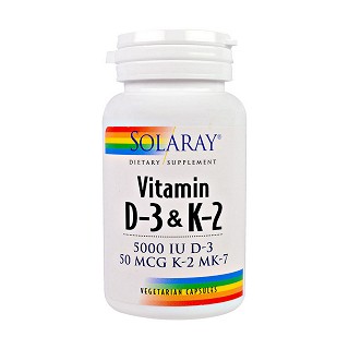 solaray 维生素d-3和k-2胶囊(solaray)
