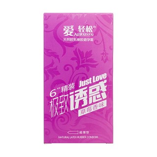 爱轻松诱惑草莓香味避孕套(玖玖加)