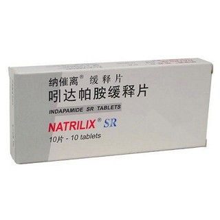 吲达帕胺缓释片(纳催离)