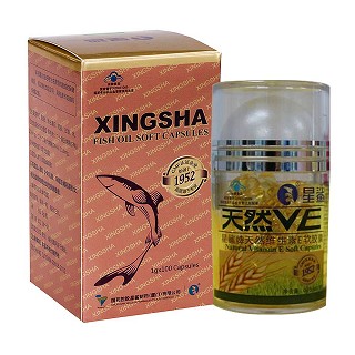 星鲨牌鱼油软胶囊+星鲨天然维生素e软胶囊(星鲨制药)