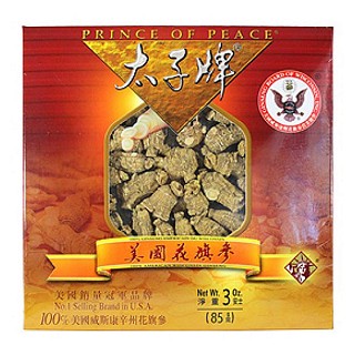 太子牌美国花旗参圆泡中号 3安士(太子行)