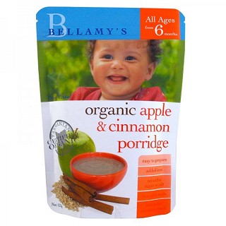 贝拉米米糊6个月以上宝宝有机燕麦肉桂米粉 (贝拉米)