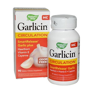 nature's way garlicin hc, circulation, odor free(然萃维)