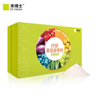 禾博士 纤瑞果蔬酵素粉 台湾水果酵素 真正60种蔬果 15袋/盒x2盒( 8g*15袋*2盒)
