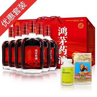 鸿茅药酒6瓶送氨糖+品牌贴膏(鸿茅)